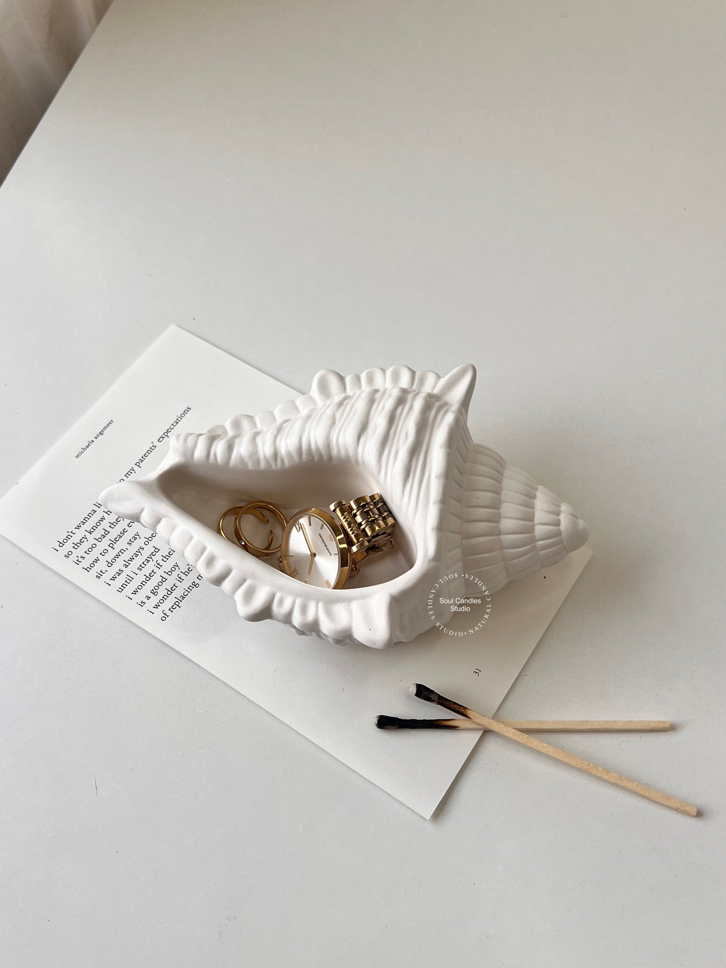 Conch Shell Schmuckschale