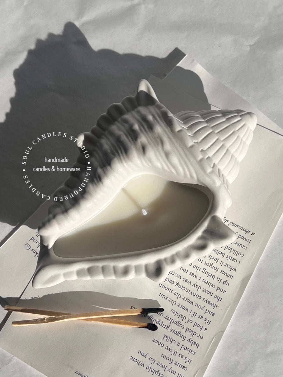 Keramik Muschelkerze