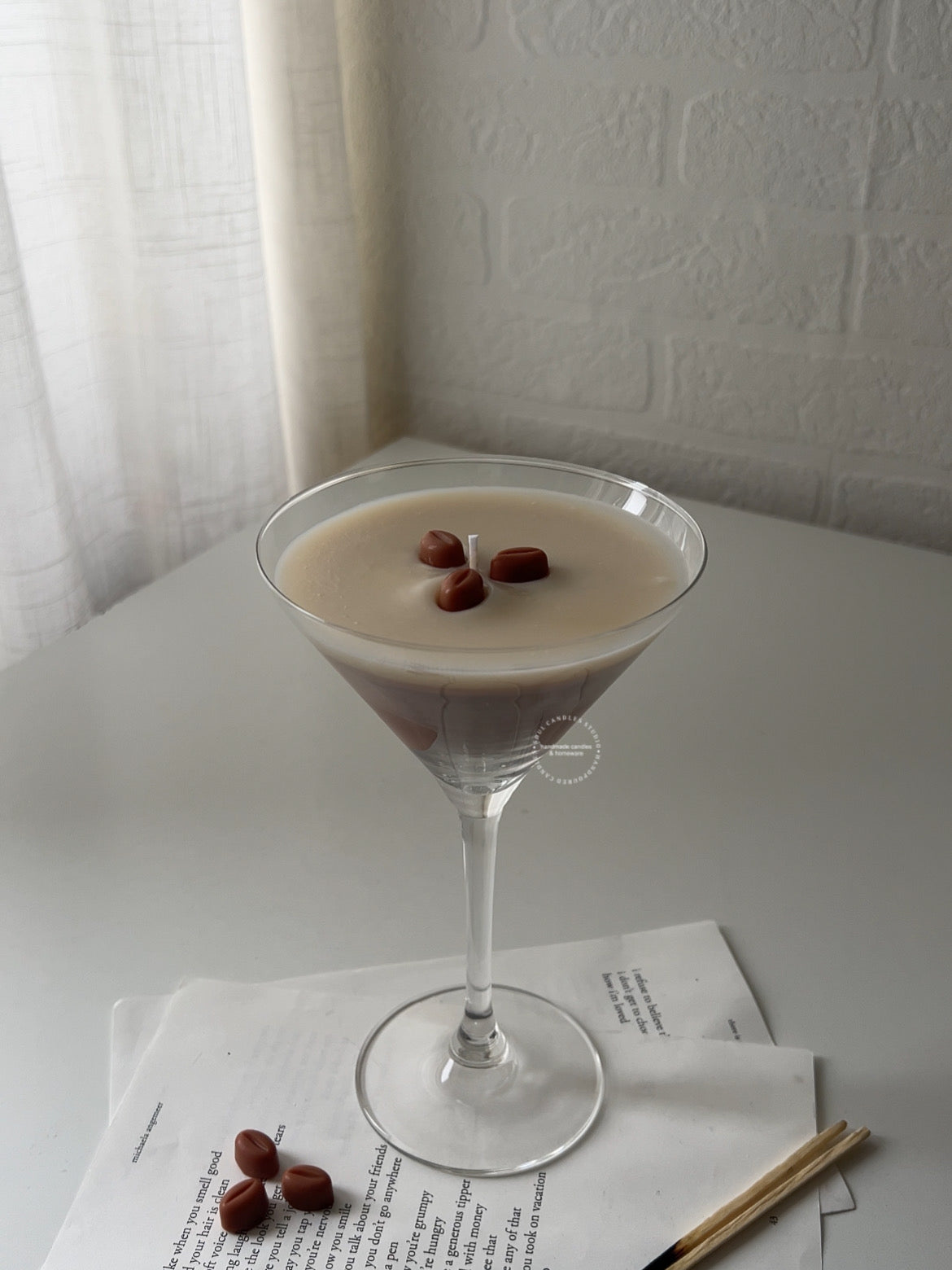 Espresso Martini Kerze