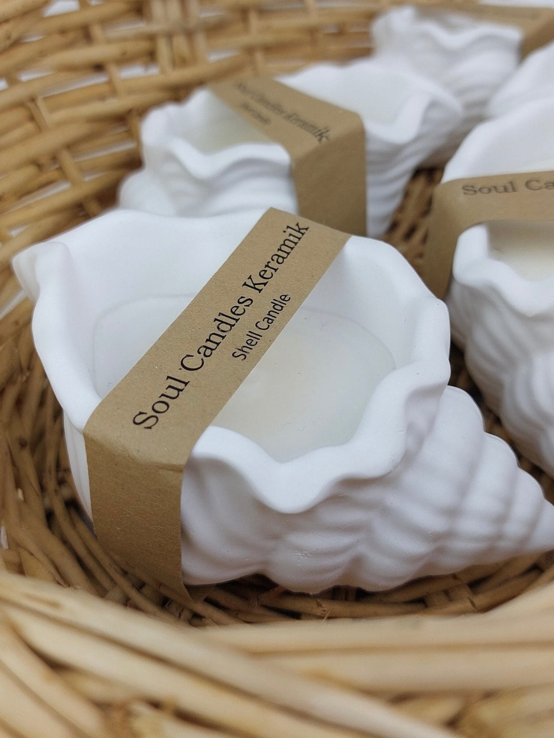 Keramik Muschelkerze