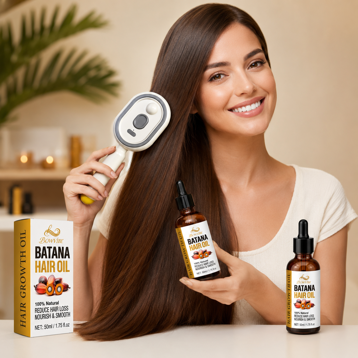 Anti-Knot & Anti-Frizz Brush