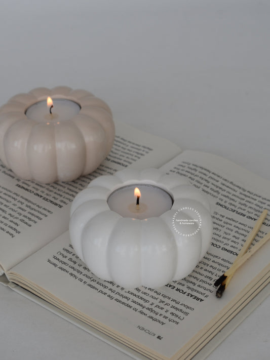 Kürbis Teelichthalter