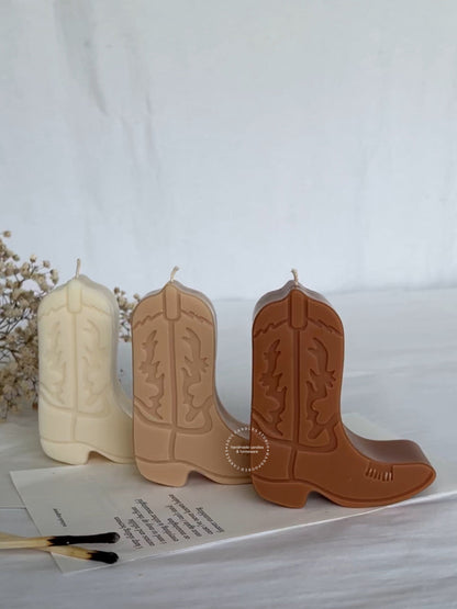 Cowgirl Stiefel Kerze