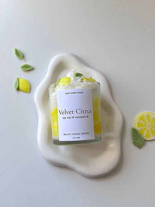 Velvet Citrus Kerze