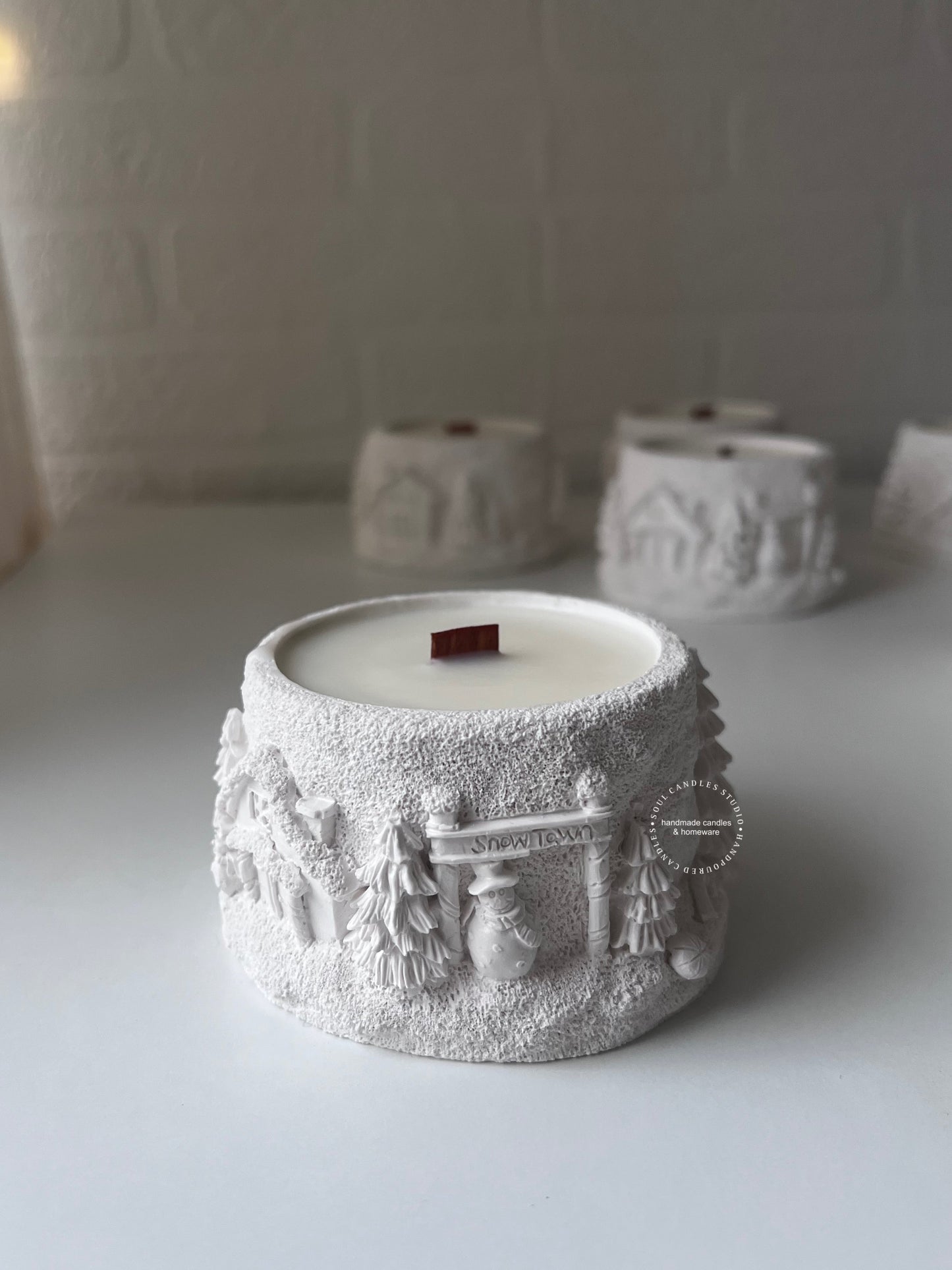 Snow Town Kerze