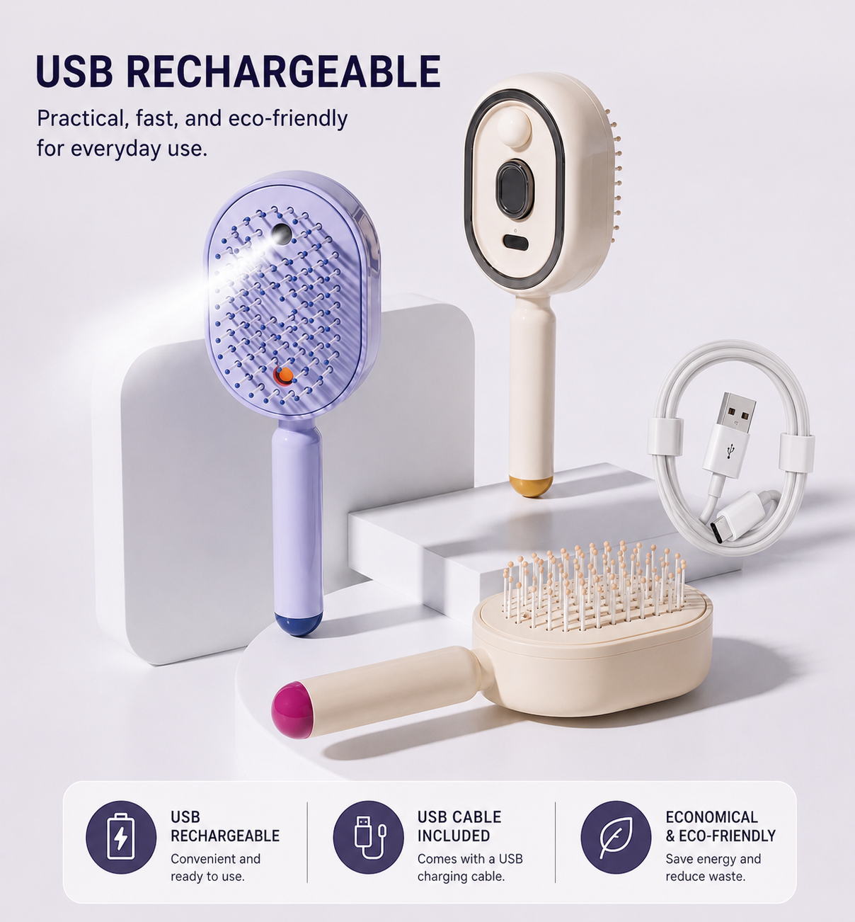 Anti-Knot & Anti-Frizz Brush