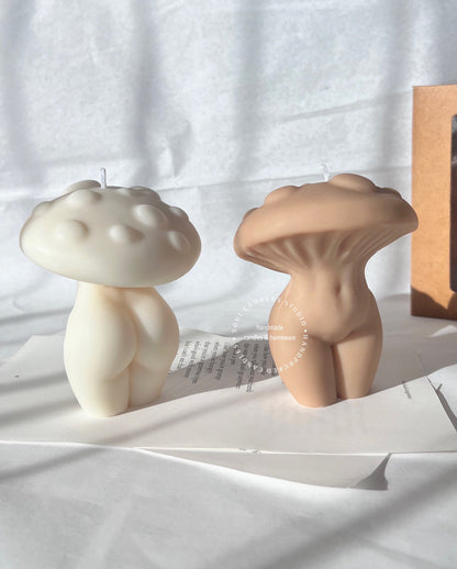 Mushroom Lady Kerze