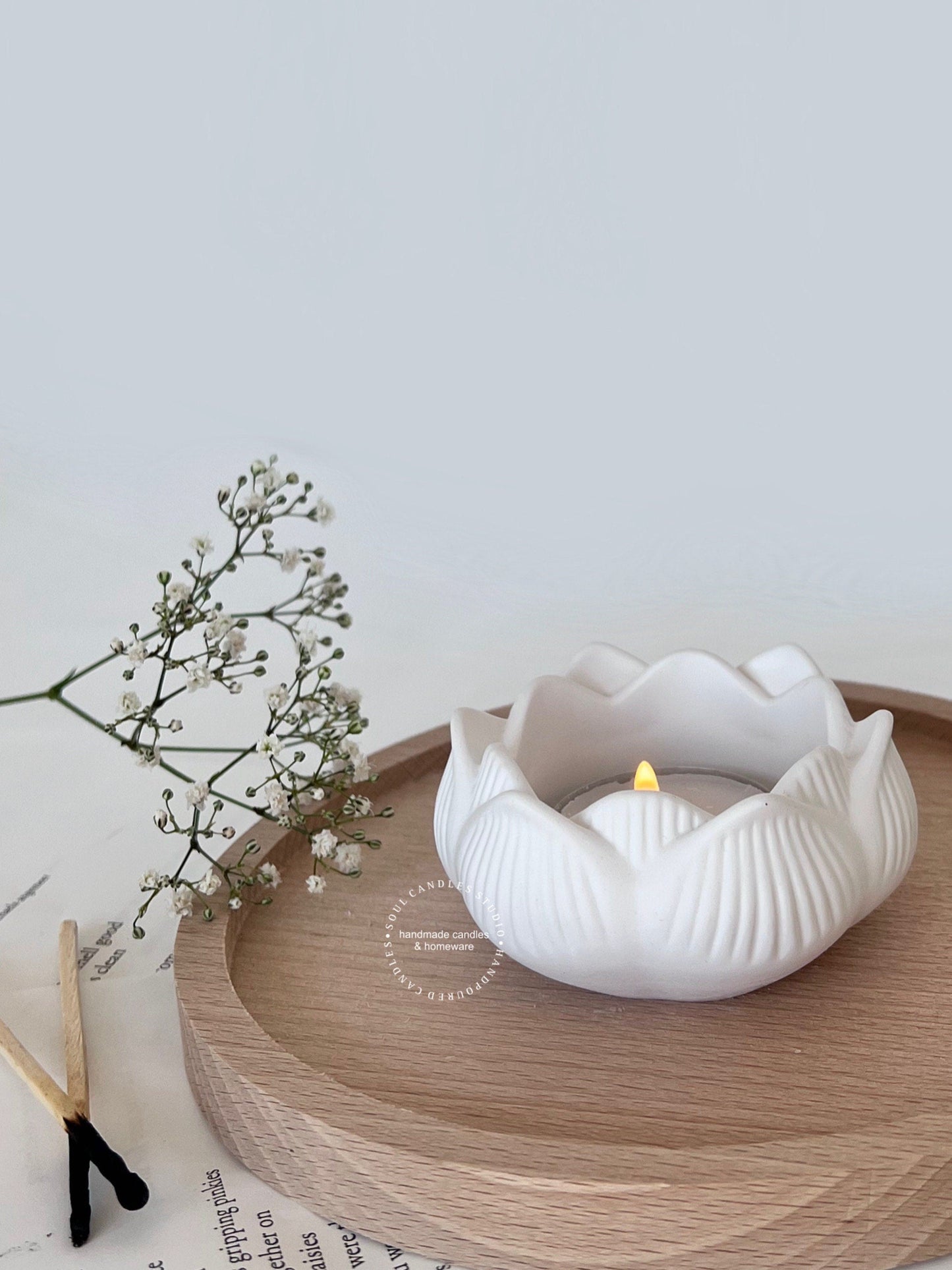 Lotusblume Teelichthalter