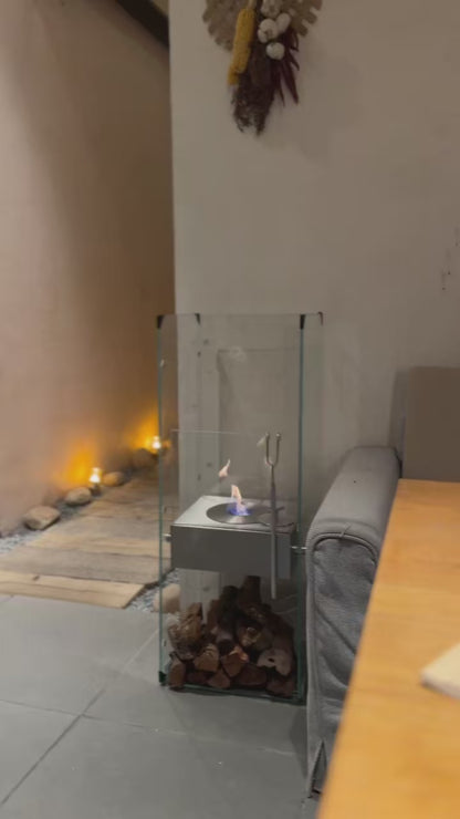 Element Custom 360° View Ethanol Fireplace | Luxury Freestanding Fireplace for Home & Commercial